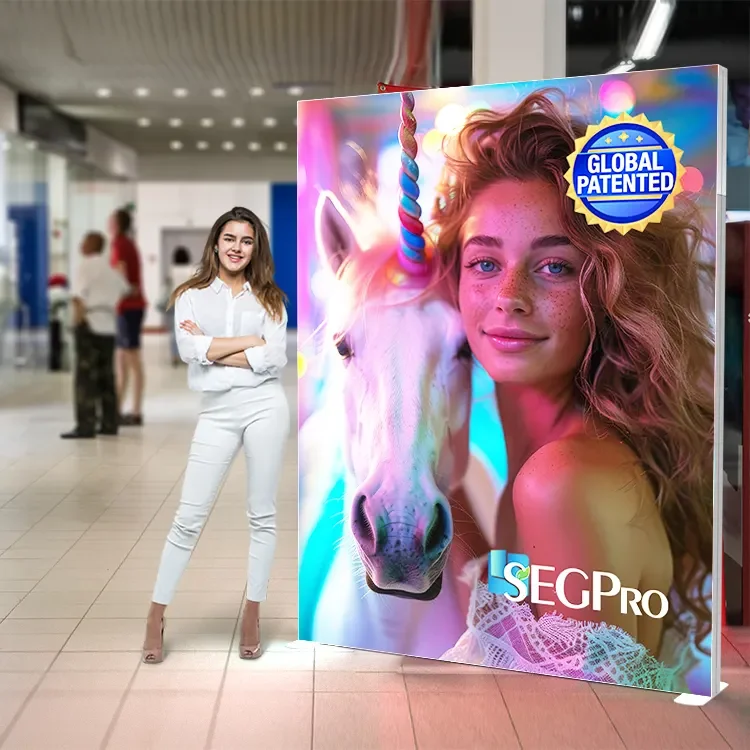 TianLang Trade Show Display Стоящ рекламен дисплей Текстилен високо ярък без рамка Слим LED тъкан светлина кутия
