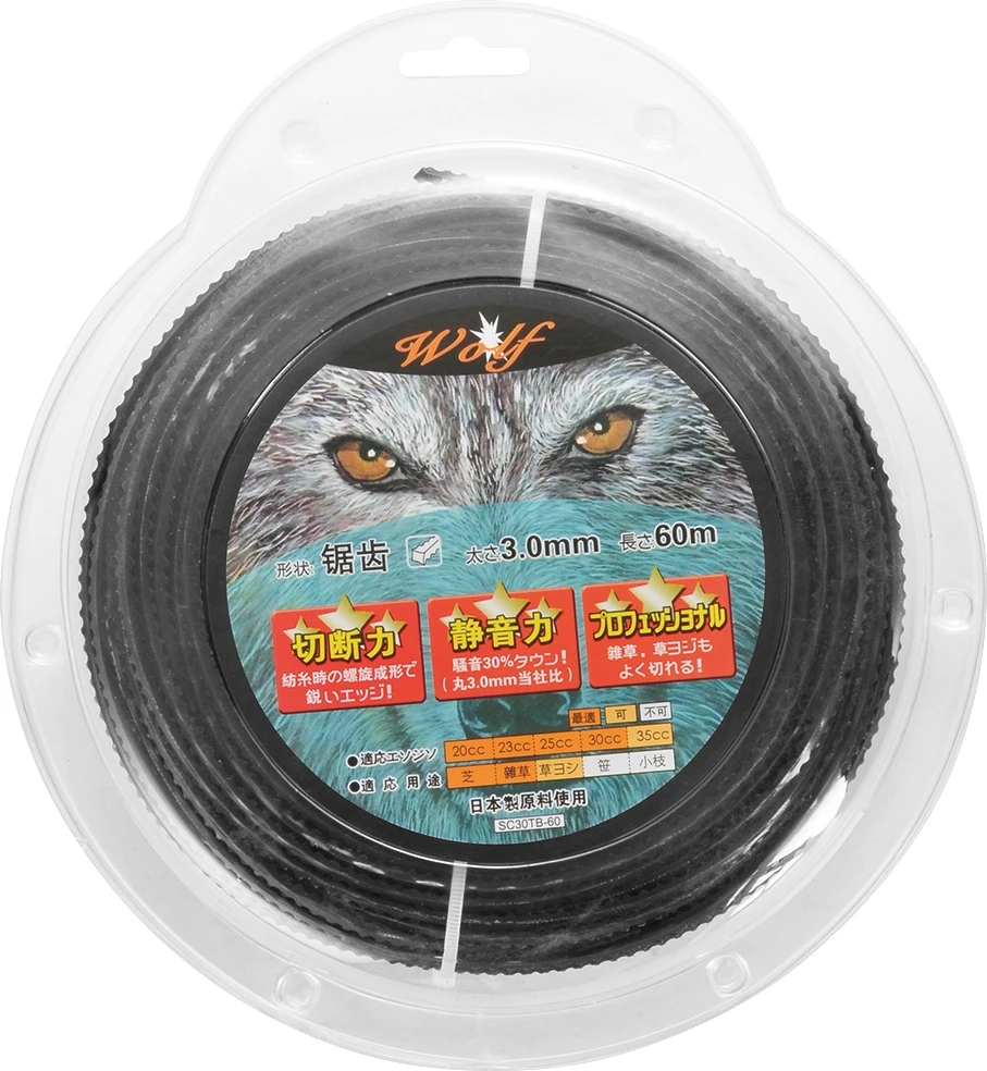 3mm 450g Grass Trimmer Head Nylon Line Mowing Rope Line Strimmer Brushcutter Sawteeth Nylon Straw Ro