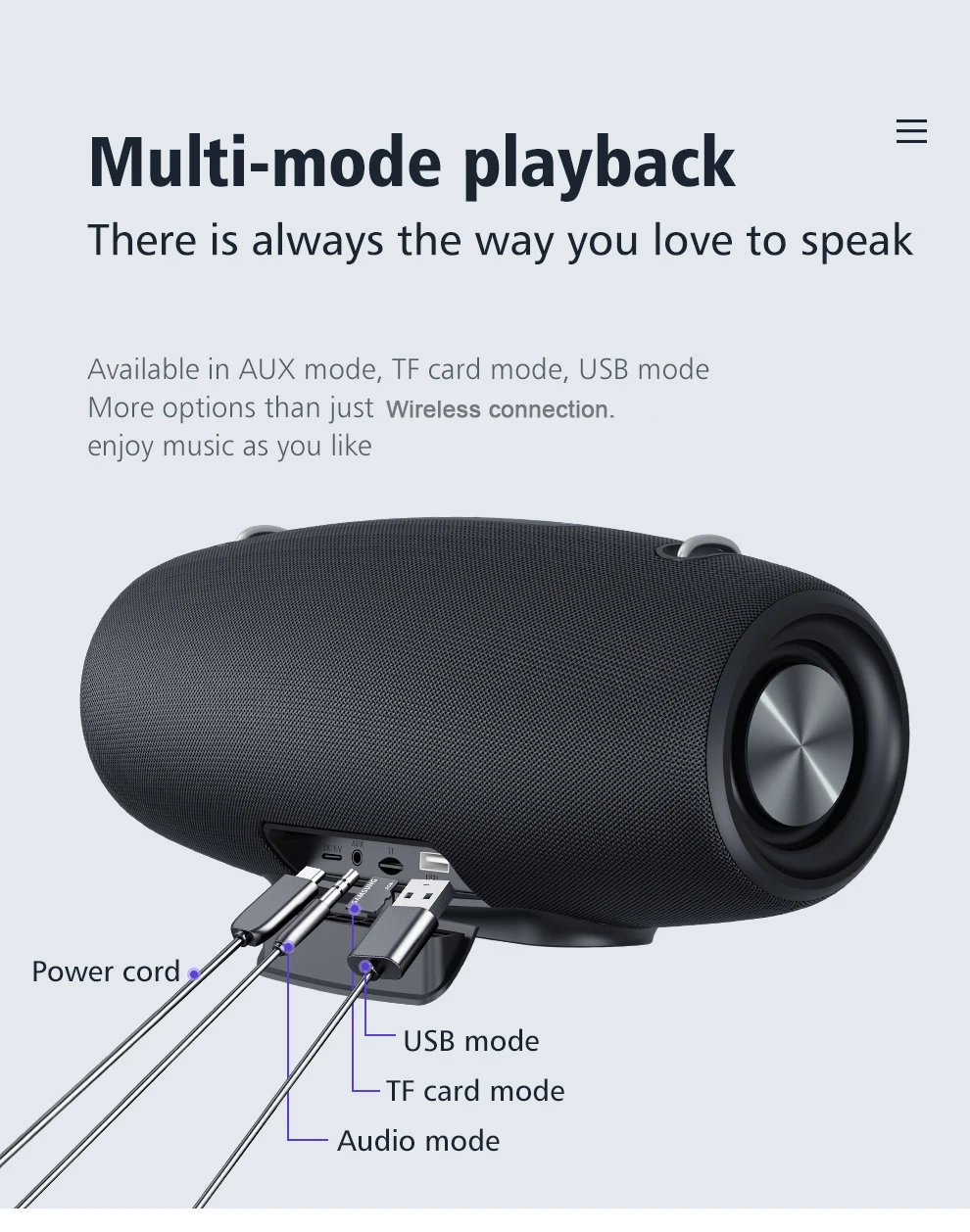 ZEALOT S67 60W ワイヤレススピーカー Zealot S67 Bluetooth Speaker 60w Output Power Bluetooth