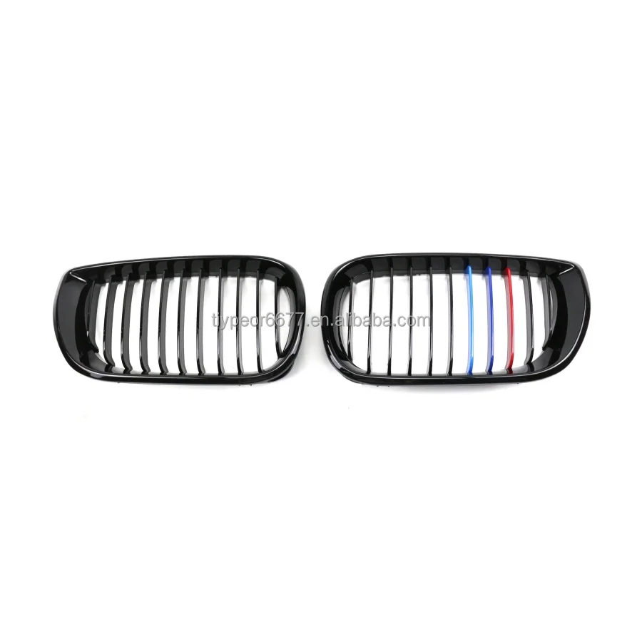 product tiypeor single line three color hood front bumper kidney racing grill for bmw 3 series e46 2002 2024-6