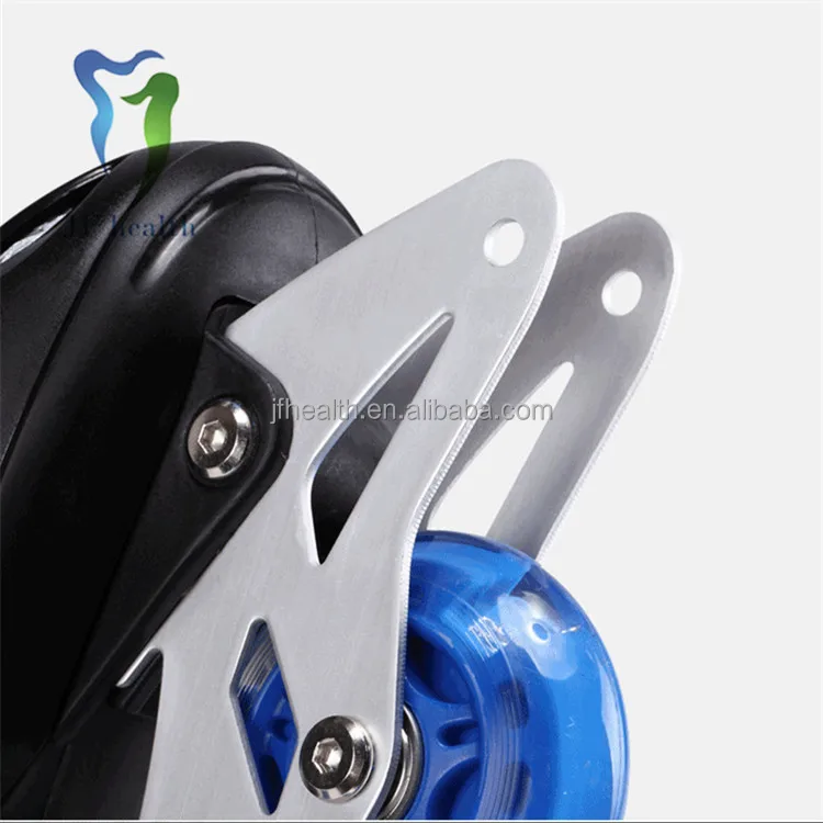 Trendy slalom skating shoes professional sports roller skates shoes 4 size adjustable single-row ice skates for children