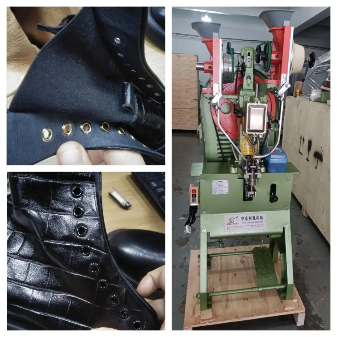 Foshan Footwear Machine Shoe Eyelet Riveting Machine Automatic Eyelet
