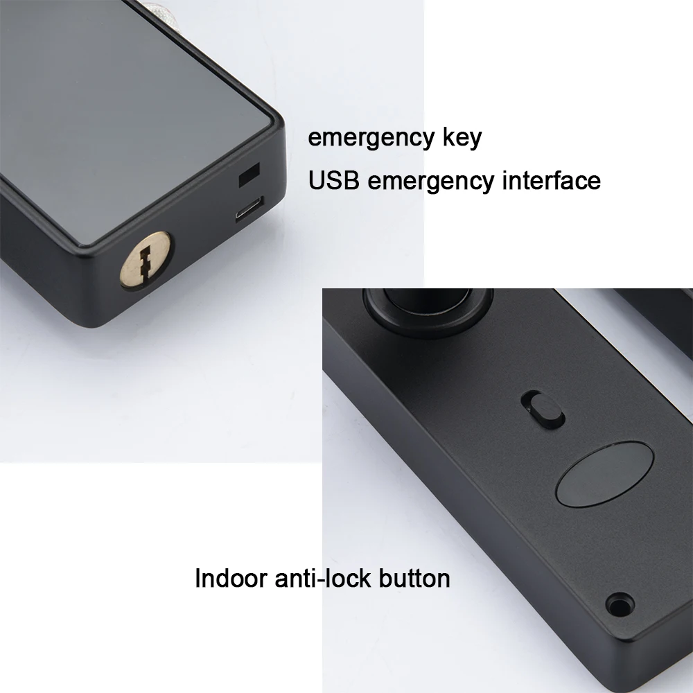 Tuya Wifi TTlock Chapas Inteligentes Secure Keylock Digital Keyless Entry Smart Home Handle Lock
