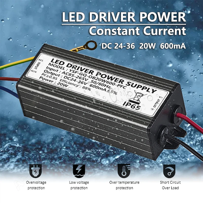 20W LED Lamp Isolated Constant Current Driver Power Supply
