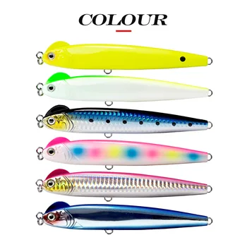 Hard Bait Artificial Pencil Lure Sea Fishing Slow-Sinking Twitch-and-Stop Action 130mm 26g for Sea Bass – Pencil – view 2