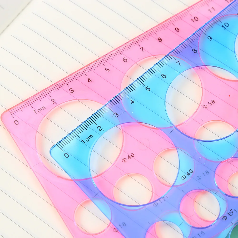 Round Hole Template Ruler Drawing Round Straight Ruler Screen Printing ...