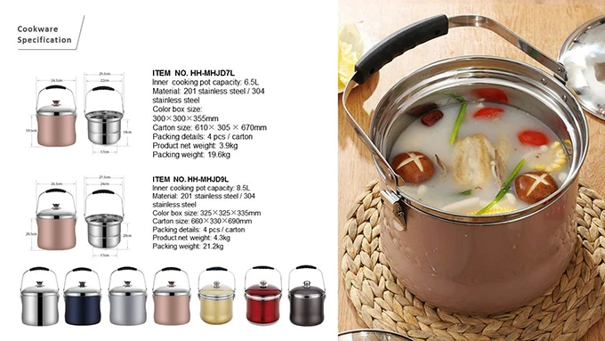 Special Cookware Stainless Steel Food Cooking Pots Energy Saving Pot