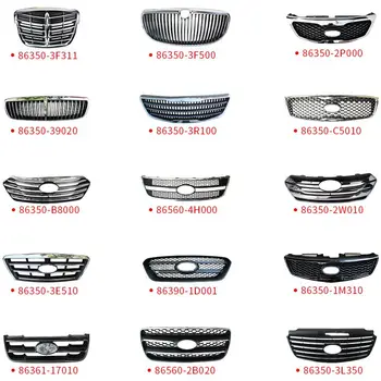 Genuine Hyundai Radiator Grille For 2019-2020 Santa Fe - No Camera Hole, Black Honeycomb - 86350S1000