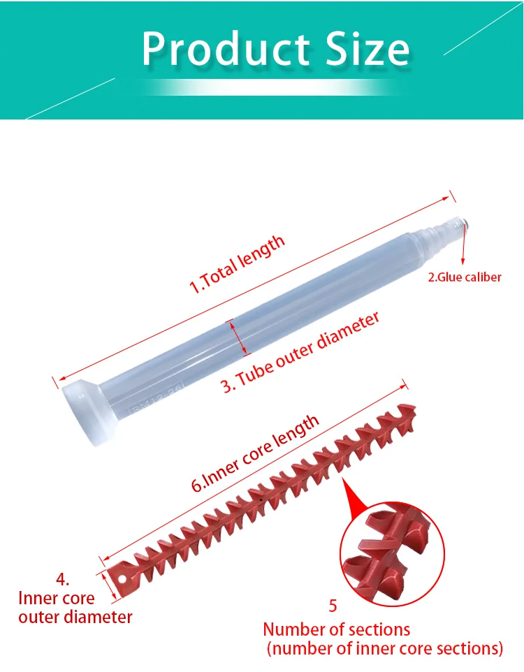 Dynamic Mixing Tube Dynamic Mixing Tube Ab Glue Mixer Glue Mixing Tube