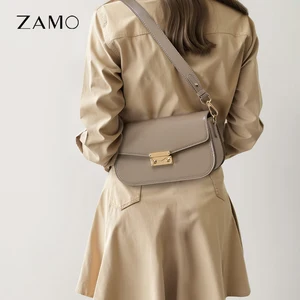 New Autumn and Winter Fashion Small square Layer Cowhide Light Luxury Retro Designer Armpit Crossbody Shoulder Bag for Women