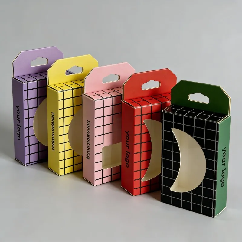 Najprodavaniji Mode Hair Extension Paper Box Sojin mastik Mat Beauty Perike Pakovanje Fabrika Direktna Mode Box s Pet Prozor