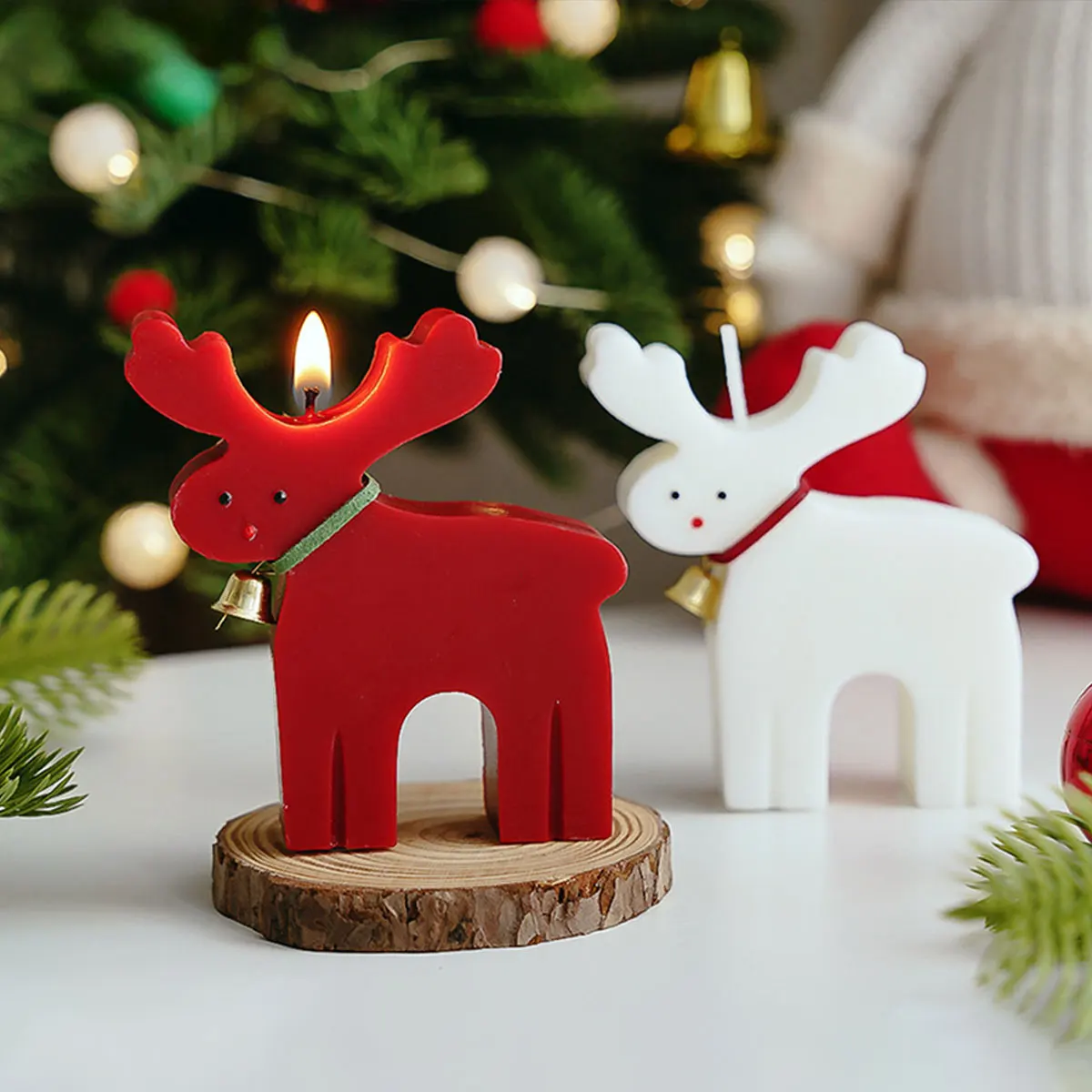 Christmas Deer Aromatherapy Candle Home Decoration Christmas Gift Cute Aromatherapy Candle Holiday Companion Gift