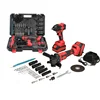 Red Brushless Lithium-Ion Drill + Brushless Angle Grinder