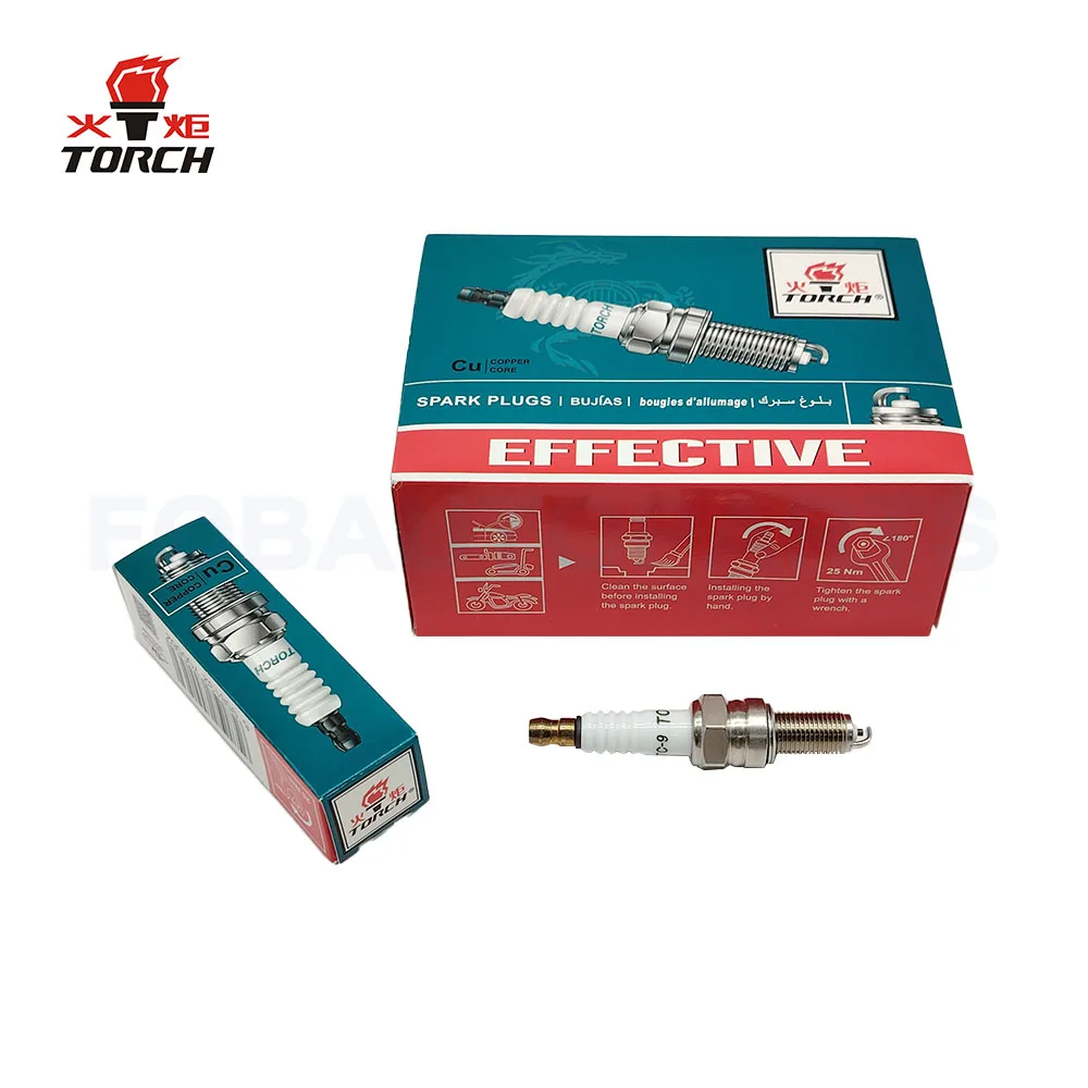 TORCH B7RTC-9 Spark Plug for NGK CPR7EA9 Spark Plug for BOSCH UR5DC for CHAMPION RG6YC RG6YCT10 Spark Plug for DENSO U22EPR9
