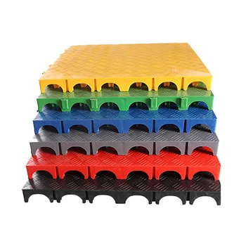 Hot sale 4cm interlocking plastic pp anti slip and compression resistance garage floor tiles