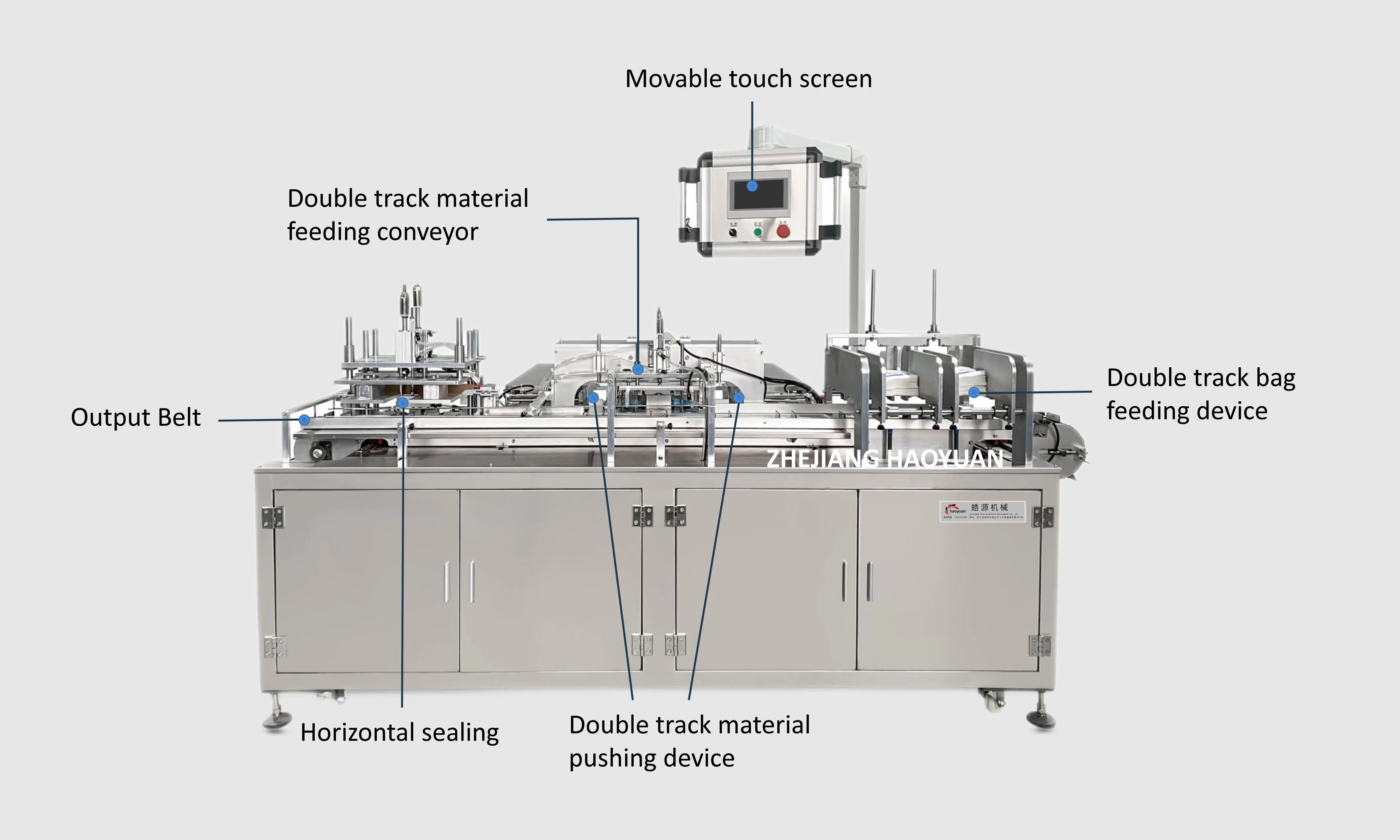 HY-200  High Quality Snack Premade Pouch Bag Filling and Sealing Packing Machine Biscuit Cookies Bag in Bag Packing Machine manufacture
