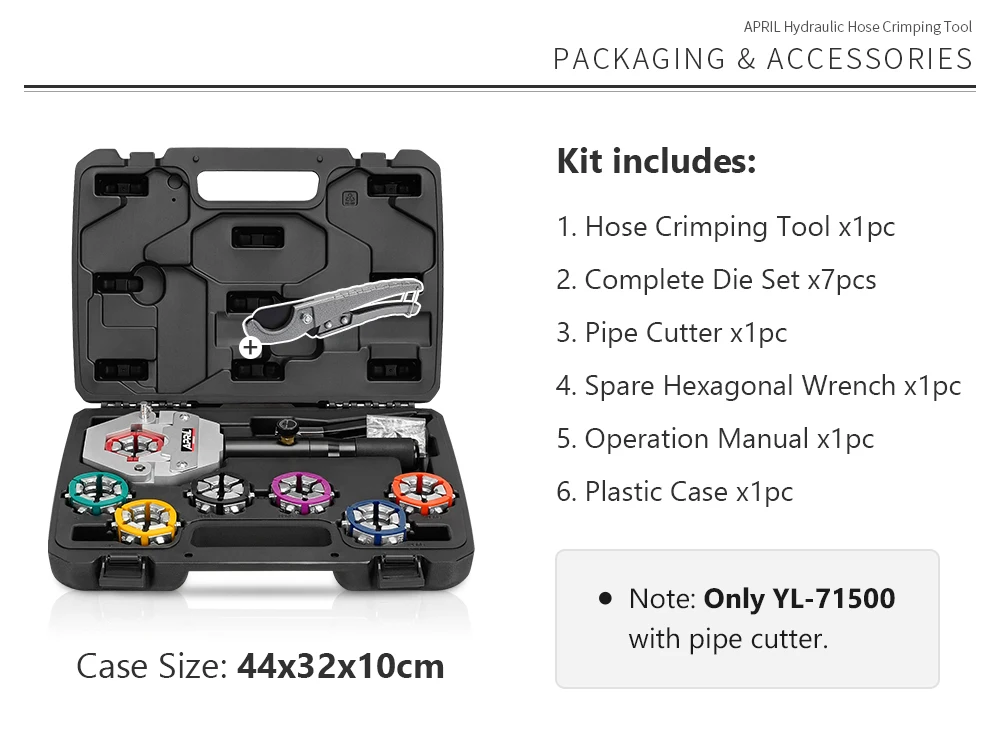 Manual Hydraulic Hose Crimping Tool Auto A/c Hose Crimper Repair Air