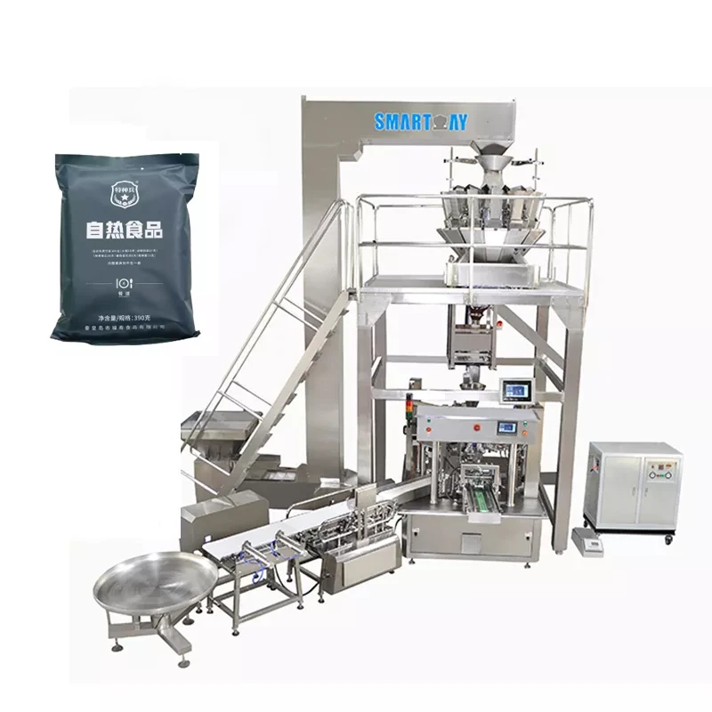 Automatic Self-Heating Meals Rotary System Packing Line 50bag/min for Army Food Rations