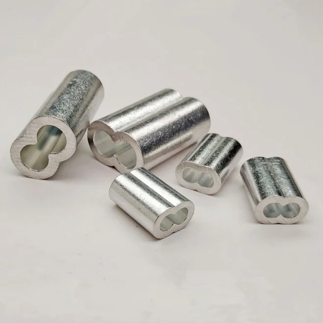 8 Type Double Barrel Chuck Wire Rope Sling Cable Crimping Aluminum
