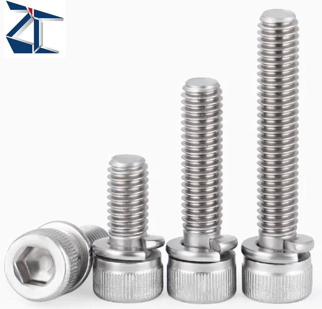 product early bird special 304 stainless steel m25 m3 m4 m5 m6 combination screw bolt sems machine screws-63