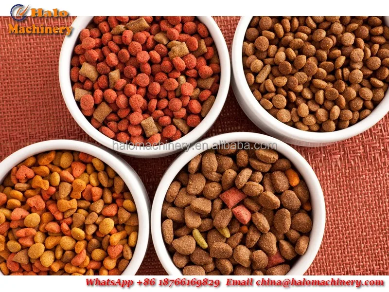 Jinan Halo Popular Extruded Machinery Automated Cat Pet Food Processing