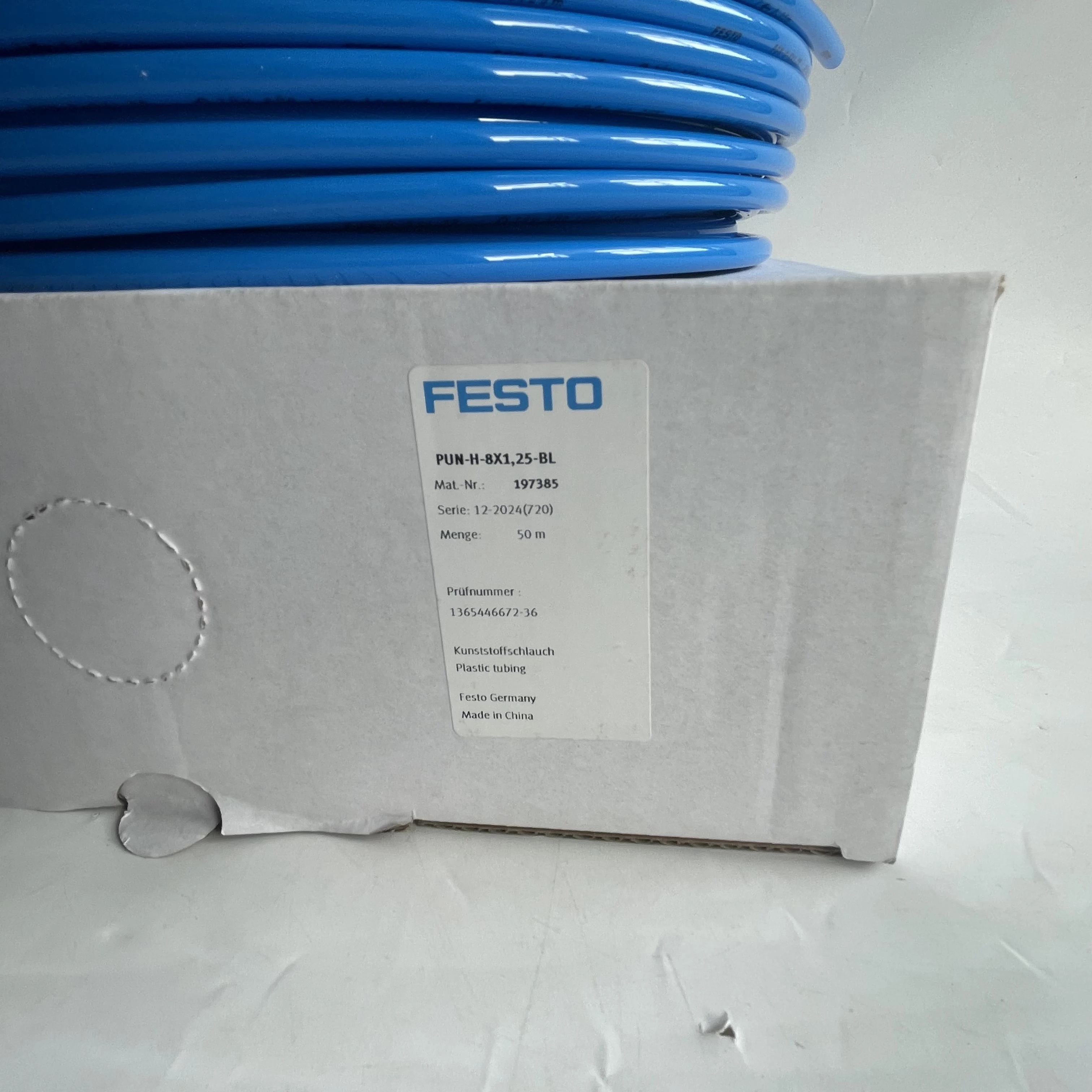 Festo Plastic Tubing PUN-H-8X1,25-BL Festo Plastic Tubing PUN-H-8X1,25-BL