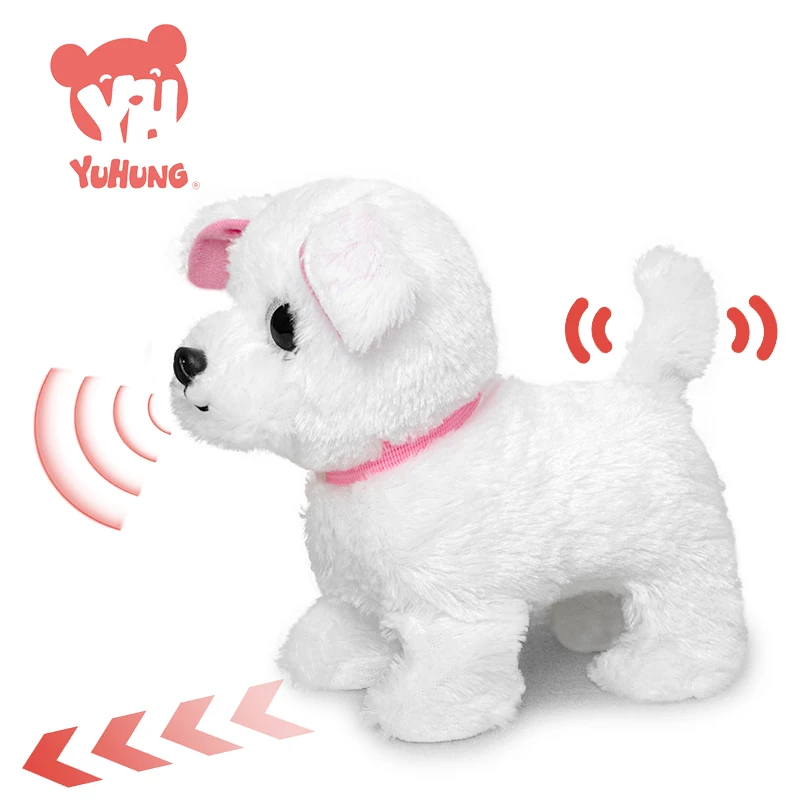 Interactive Toy Barking Dog Stuffed Animal Electronic Walking And