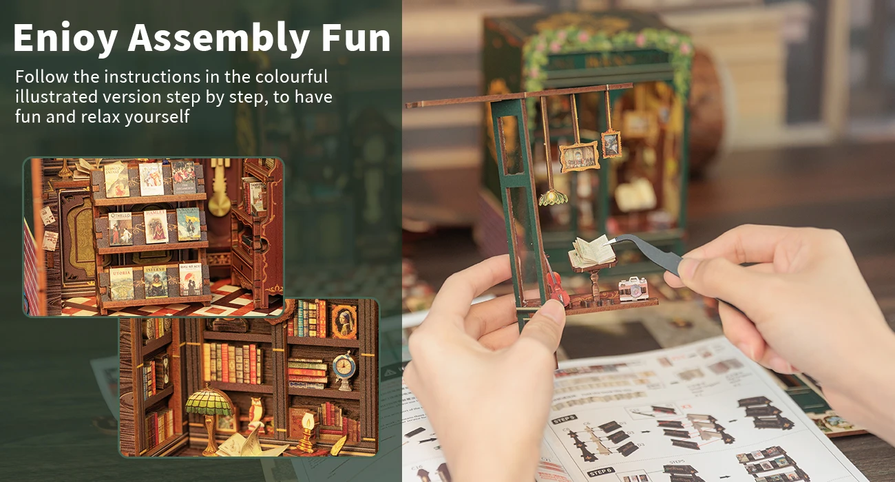 Owl Bookstore Book Nook Kit