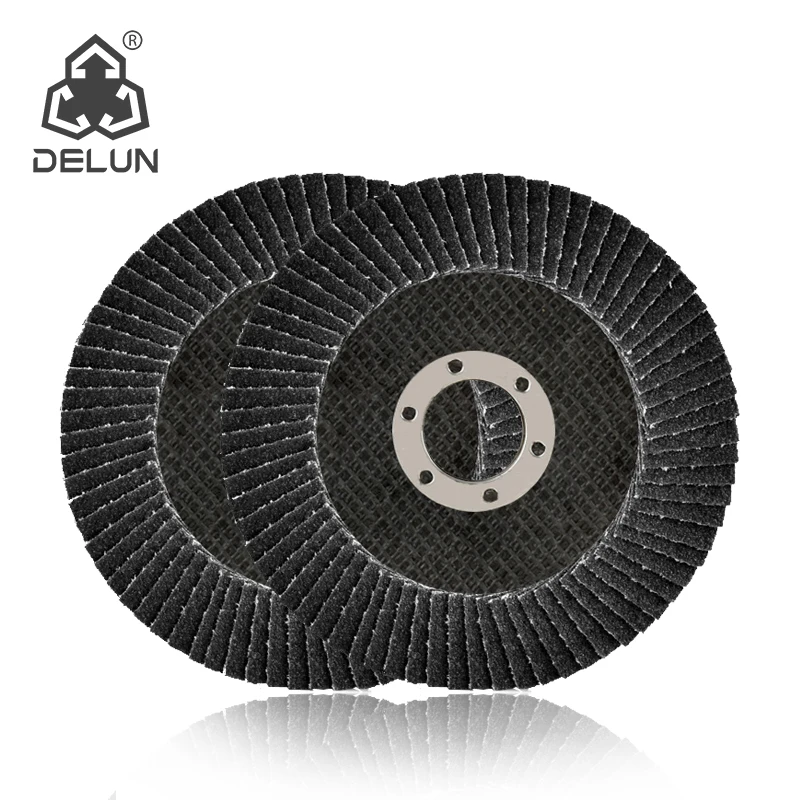DELUN 4.5 Inch Durable Flap Disc Rust Removal Grinding Tool with Smooth Surface Excellent Performance Abrasive for Sanders