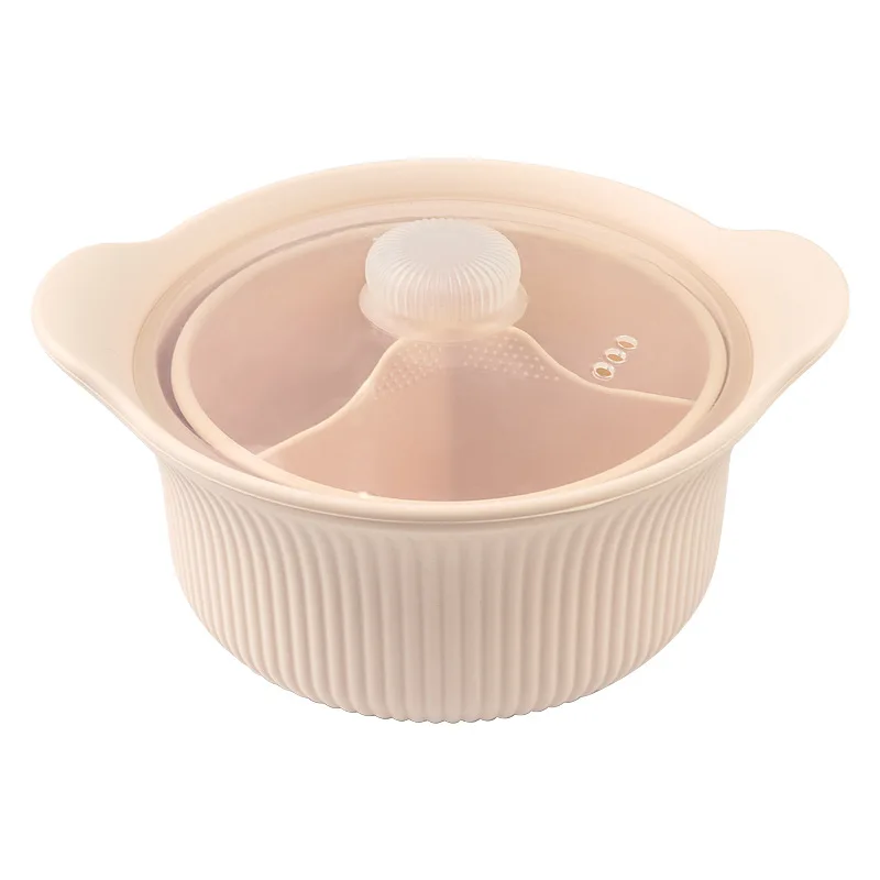 1250ml Classic Silicone Food Steamer Air Tight Organizer for Air Fryer Kitchen Utensils Wholesale for Parties Cooking Pot Type