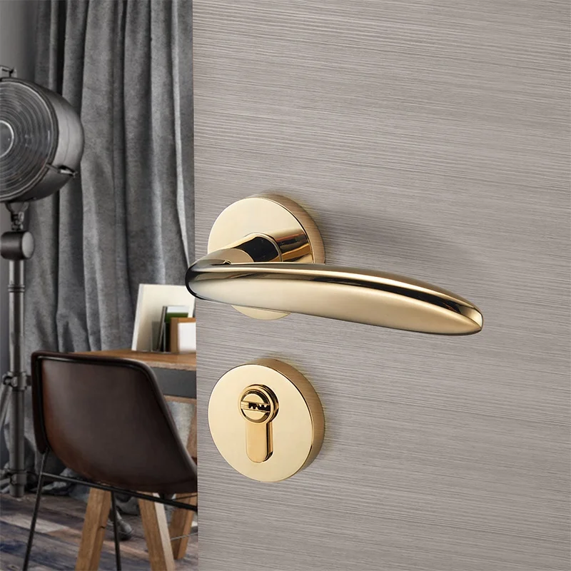 YONFIA 8042 PVD Gold Color Door Handles - Wholesale Available