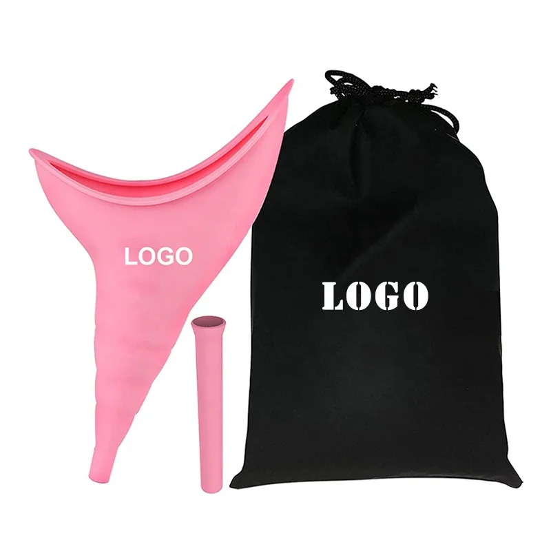 Customized Portable Female Urination Device Reusable Urinal Silicone Women Pee Funnel Silicone Pee Ladies Post Op Pee Funnel