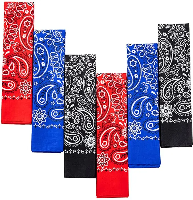 Wholesale Paisley Bandana Hip Hop Cotton Headband 21*21inch 100% Cotton ...