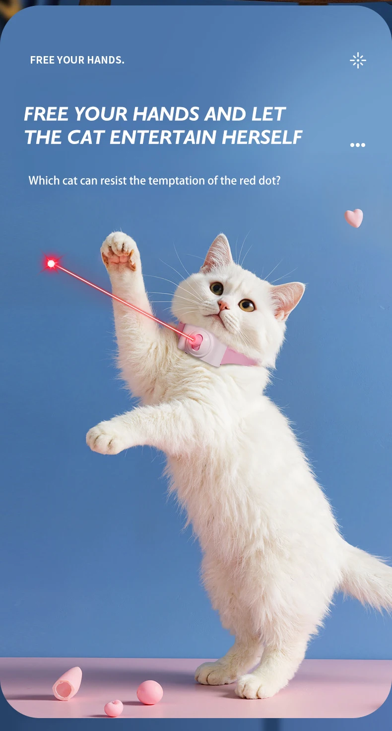 Pet Laser Collar Cat Laser Teasing Pen Multi-functional Teasing Cat Laser Pointer Self Hi Amuse Cat Toy supplier