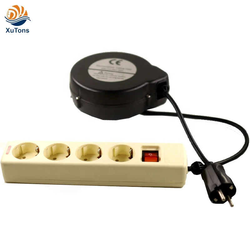 Spring Loaded Mechanism Electric Extension Roll up Cable Reel
