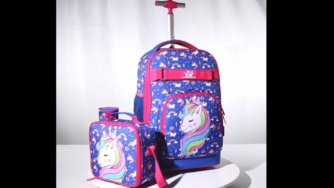 Hot Sell For Boys Girls Waterproof School Bags Trolley Bag Good Qullity