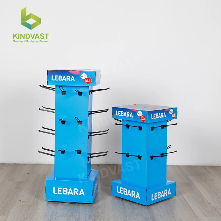 Snack Bubble Toy Floor Cardboard Display Stand for Newspaper