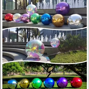 Hot selling PVC reflective colorful mirror ball custom designed size and color for decoration inflatable mirror ball