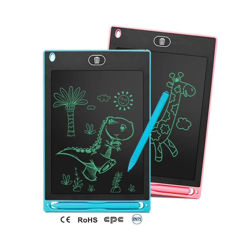 OEM logo CE RoHS EN71 10 12 Inch Kids Digital Electronic Slate Writing  Lcd Pad Tablet Board for Kids