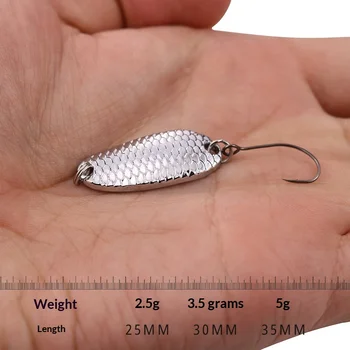 Dragon Scale Fish Mouth Sequin Stream Lure Bare Blade Micro Lure Bait Snapper Grass Carp White Striped Fish Zinc Alloy Hooks – Hooks – view 3