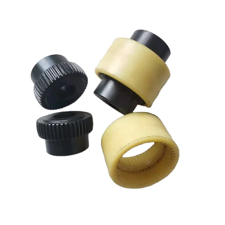 Low Noise Steel Flexible Pinion Nylon Universal Gear Coupling with Sleeve Internal