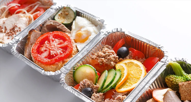 product quality assurance tia cb62 125 inch square plate microwave safe creative food pasta foil container-7