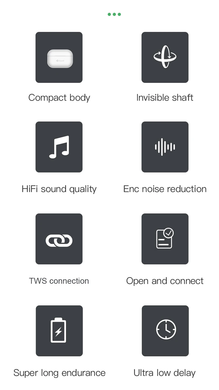 Kisonli F3 Cute Wireless Blue Tooth Earphone Tws