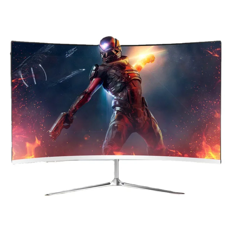 LCD Monitor Curved Gaming Monitor PC Wholesale 22 24 Inch Display 1k LED Black for Business FHD
