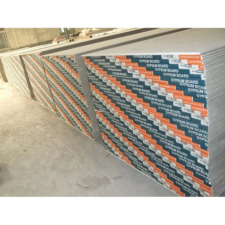 Waterproof Fireproofing Sound Proof Insulated Patterned Decorative Fibrous Drywall Gypsum Board Plasterboard Ceiling Price