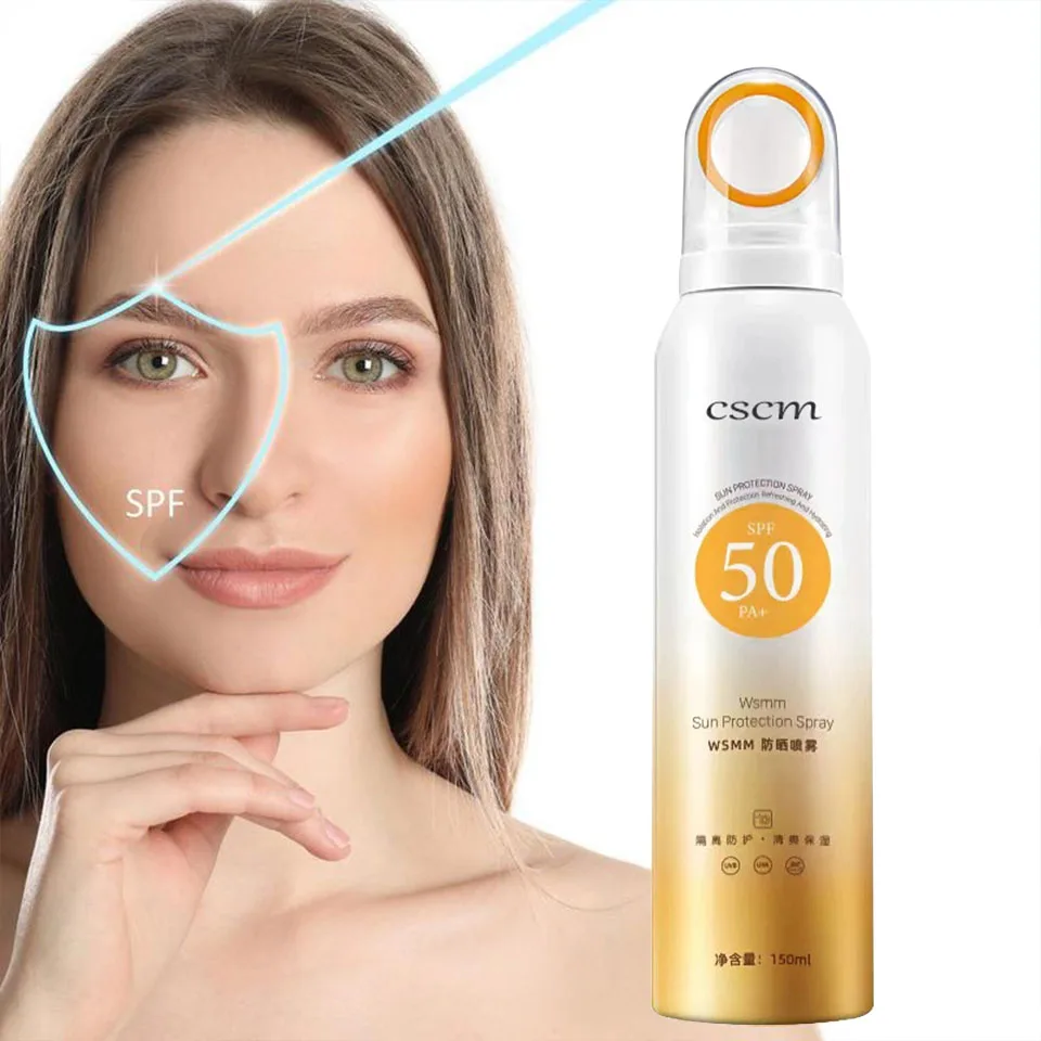 SPF50 150ml Face Sunscreen Lotion Spray Sunblock Cream Face Body Summer Sunscreen Spray Mist