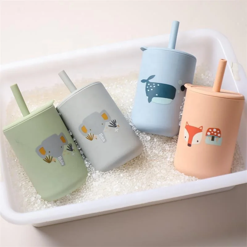 Silicone Baby Straw Cup