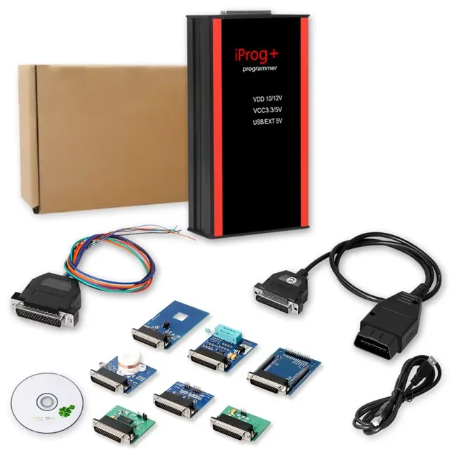 High Quality V89 IPROG Pro ECU Key Programmer Iprog+ V87 Eeprom IMMO Car Radio Air-bag Reset Dashboard Kilometer  Carprog