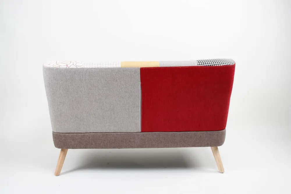 Mid for Century Modern Green Velvet 2-Seater Sofa Retro Style Home Office Loveseat Wooden Legs Elegant Small Spaces Living Room supplier