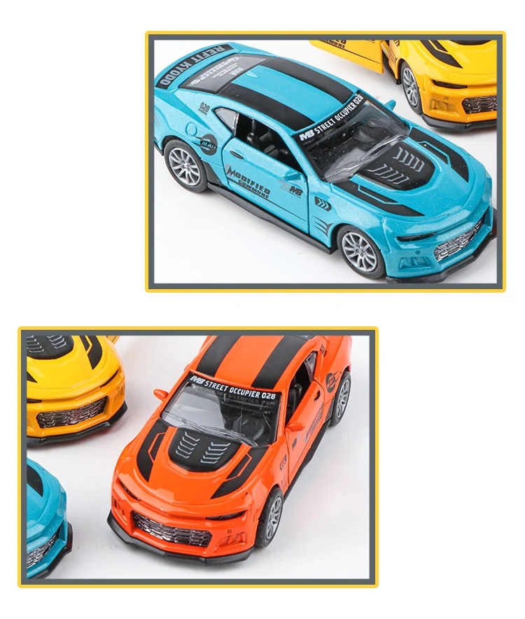1:32 Die-Cast Metal Pullback Racing Car Toy Set - 12PCS Miniature